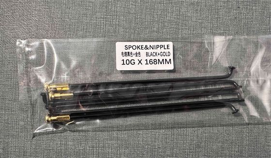 Perfect Fit Motorcycle Spokes And Nipples Black