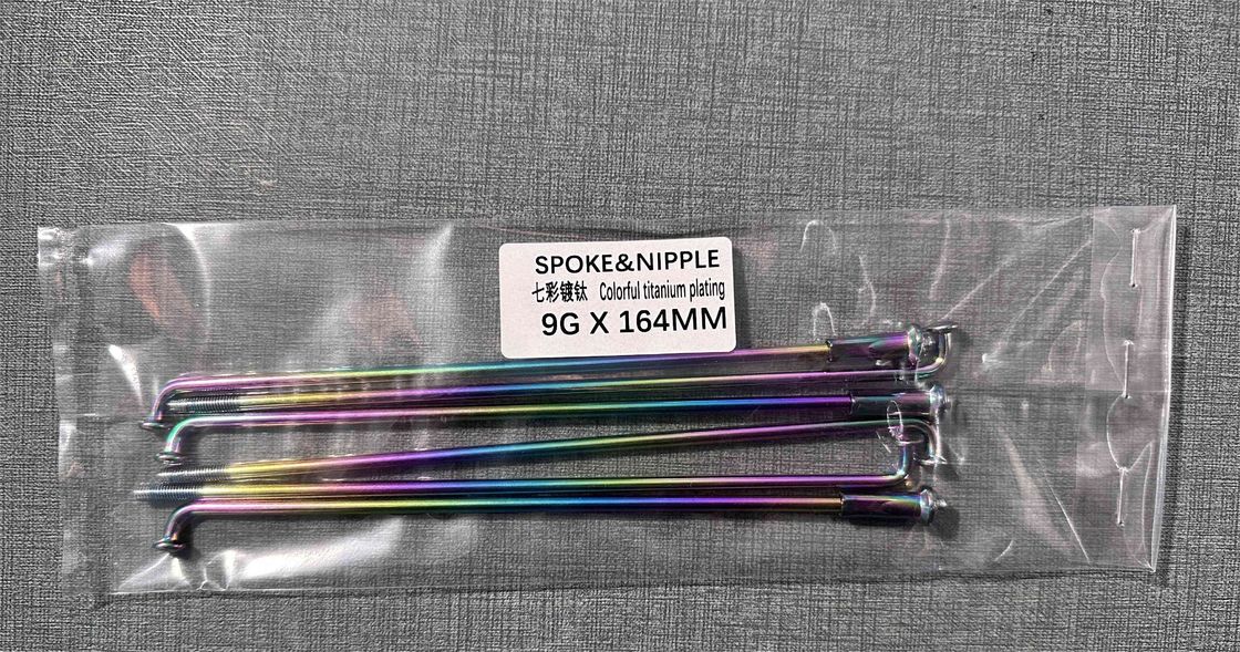 High Tensile Streng Motorcycle Spokes And Nipples Color Titan